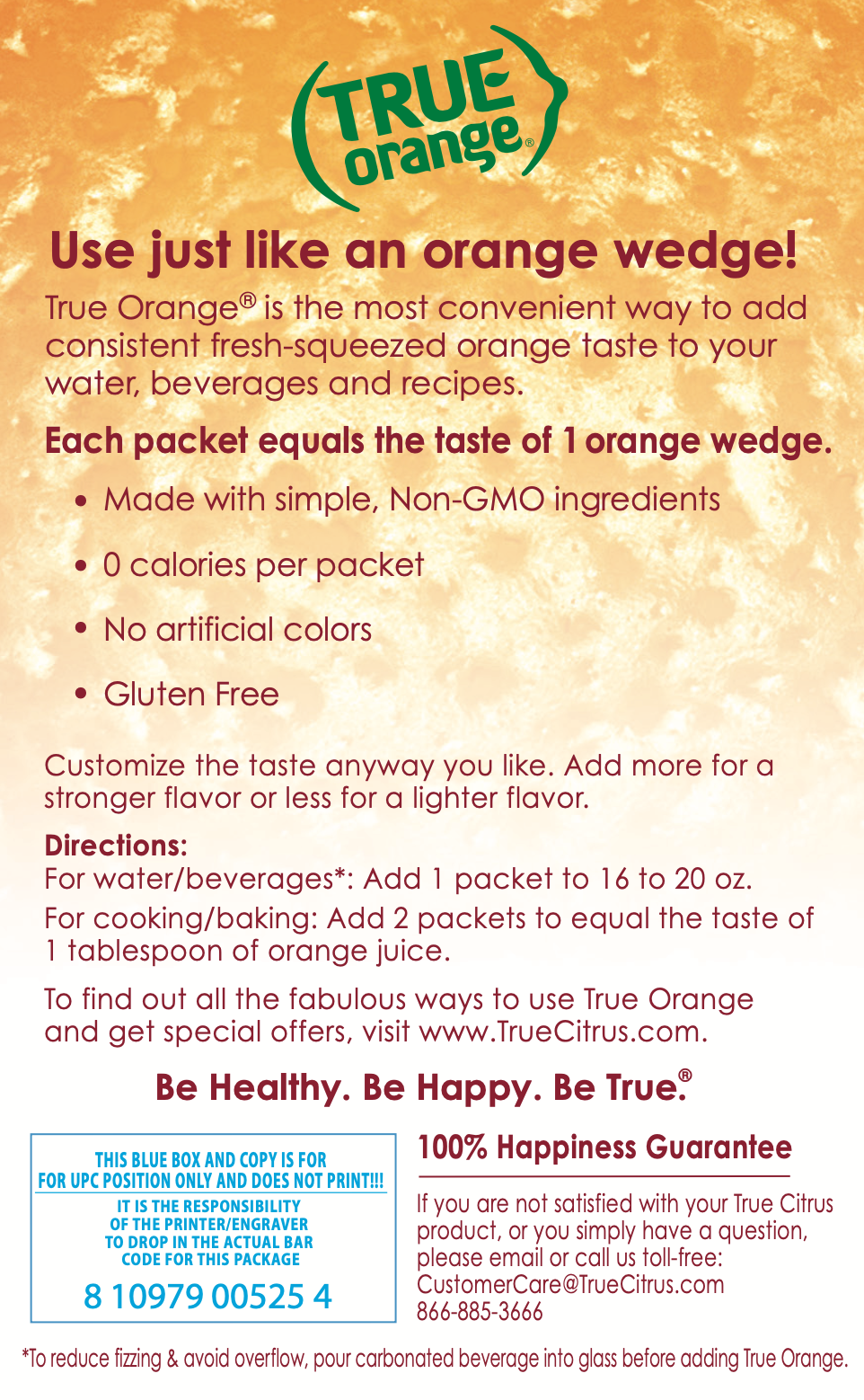 True Orange - Natural Orange Fruit Infusion